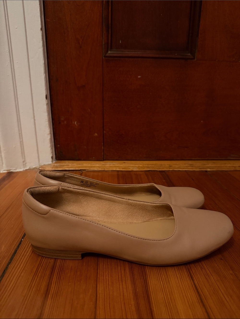 Naturalizer Blush Beige Round-Toe Ballet Flats